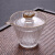 玘瑄透明玻璃盖碗茶杯耐热大号单个八宝茶泡茶碗三才陶瓷功夫茶敬茶碗 小号-玻璃盖碗 120ml