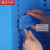 建功立业 置物柜 重型工具柜双开门多功能汽修五金工具箱物料柜 三挂板四层板可调节 211908蓝色