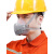 防尘口罩防工业粉尘过滤棉煤矿打磨电焊烟喷漆防毒面具 白色-1个+活性炭棉40片
