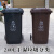 户外环卫垃圾桶大号厨余有害其他可回收垃圾分类带盖大型 泰禧阁 50L绿色：带盖(厨余垃圾)