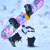 牧途雪（MUTUSNOW） 滑雪裤男女情侣防风防水透气夹棉保暖户外滑雪装备单板滑雪服男 反光条裤 白色 S