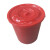 卉营（HUIYING）水桶 45L塑料水桶水缸带盖 400*370mm 红白 颜色随机 /个 可定制