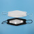 LISMkn95口罩3d立体透明唇语鱼型口罩防护不勒耳可视化无纺布聋哑人 白色10个装 均码