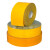 橡胶 防滑胶带定位5S划线车位线 反光警示 地贴耐磨标识胶带自粘 黄色方格反光防滑5cm*12m