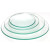 海斯迪克 玻璃表面皿 高透明凹凸皿 盖烧杯圆皿器皿 100mm（1片）