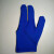 台球手套 球房台球公用手套台球三指手套可定制logo 普通款-蓝色