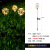 太阳能圆球芦苇灯院子园区别墅插地灯发光铜线灯 8CM接电款-PVC杆铜线圆球地插灯