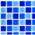 以琛 定制马赛克瓷砖玻璃水晶水池游泳池鱼池蓝色背景墙卫生间阳台装修整箱起发，50片一箱，物流点需自提 30三色蓝联长318 3030