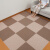 客厅防滑地垫厨房防水地毯日式拼接儿童爬行垫可水洗垫子 棕色+浅棕色(各4片) 300mm*300mm
