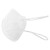 一次性口罩薄款透气 KN95 白色3D立体四层含熔喷布成人防粉尘工业劳保口罩 现货 50个装（环保装）多种本体印字随机发 头戴式