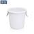 浦镕50升加厚水桶塑料桶圆桶铁饼厨房收纳桶可定制PU085无盖白色