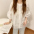 SOVOB香港潮牌白色衬衫女士设计感小众百搭宽松气质超仙日系泡泡袖娃娃 白色 L