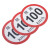 稳斯坦 W5204 (2张)限速标识反光警示贴 公路大货车客车尾圆形标志贴 限速100km/h