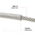 骁铠 304不锈钢包塑钢丝绳包胶塑胶钢丝绳透明带皮钢绞线  外径6mm   100米/卷