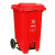兰诗 LJT2214 新国标大号脚踏分类垃圾桶 物业环卫商用大垃圾桶 120L红色-有害垃圾