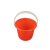 军敏特 塑料水桶 喜庆红桶 大号 洗衣桶 带盖储水桶 4.5升迷你小桶(红色)