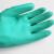 滇易采 YC-ST33LP 耐油耐酸碱绿色绒面内衬丁腈手套 33cm*0.38mm(单位:双)