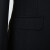米衫西装套装男士西服外套加肥加大码胖子新郎伴结婚礼服职业商务正装 黑色（外套+西裤）+领带 XL【140-155斤】