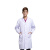 Biosharp 白鲨松紧袖口白大褂长袖工作服男女医生医师服医学生实验室化学白大衣薄款 男士XL 