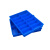 塑料分格箱加厚自带格子周转箱大号收枘零件盒塑料框分隔物料匡 小八格箱 蓝色