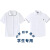 SNHN儿童白色棉质短袖衬衫中小学生夏季校服衬衣学院风学生夏季园服 嵌蓝条男童短袖 120cm