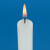 弘煜家庭用停电应急照明普通白色蜡烛无烟除味长杆细条形老式供佛红腊 红色50支 直径2cm长20.5cm