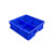 加厚周转箱分格箱五金零件工具盒多格塑料盒子物料盒螺丝盒分类盒 2格箱 蓝色350*200*85mm