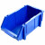 纳仕徳 C4# 加厚组立式零件盒 斜口螺丝收纳盒 货架整理箱 五金元件盒零件盒工具盒 蓝色390x250x150