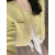 皮尔卡丹（pierre cardin）短外套女2024秋季新款女装法式感气质小香风百搭长袖上衣女 黄色 S  建议80-95斤