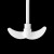 京斯坦 月牙型一字型十字型板式搅拌桨 高温PTFE搅拌棒 四氟搅拌桨  月牙型450/100/7mm 