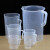 汉河  BY-2019 刻度杯 塑料烧杯 实验室器皿 塑料量杯定制 3000ml 2个