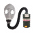 普达 自吸过滤式防毒面具 MJ-4001呼吸防护全面罩 面具+0.5米管子+Z-B-P2-3过滤罐