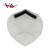 6502高过滤效率头带型日常一次性防护口罩舒适轻肤60只装 白色 1 3
