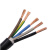 电线电缆RVV5*4平方软护套线铜芯国标五芯电源线三相五线 90米