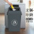 翻盖夹缝分类垃圾桶带盖大号户外商用创意大容量办公室垃圾箱 蓝色 10升(带盖)投放标