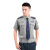 阿力牛 ASF36 夏季短袖衬衫 保安衬衣物业酒店工作服套装 灰色短袖衬衣+裤子（送配件） M-165 