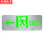 京洲实邦 不锈钢安全出口指示牌超薄消防应急疏散标志灯【安全出口左向-金属】ZJ-2454
