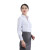 中神盾 V-128 女式长袖衬衫修身韩版职业商务白领条纹衬衣 白底蓝竖条 160-165/L (100-499件价格)