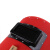 电焊防护面罩红钢纸手持式加厚焊工焊接氩弧焊手把式焊帽防火星 1.5MM加厚红钢纸     黑色+透明镜片各20