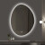 汀佐（tingzuo）led浴室镜不规则异形镜子卫生间智能镜椭圆镜子挂墙式洗手台灯镜 [不带灯]5mm高清银镜 500MM*700MM