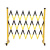 贝诺仕 玻璃钢伸缩折叠围栏电力警示施工可移动护栏警戒隔离安全防护护栏升级款1.2*8米黄黑