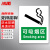 冰禹 BYrl-250 吸烟警告禁烟标示戒烟标识 25*31.5cm商场餐厅警示语 （可吸烟区） 铝板UV