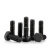 优束 8.8级高强度碳钢发黑外六角螺栓碳钢螺丝螺钉【100个装】 M10*35 