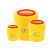 冰禹 BYlj-17 一次性安全环保利器盒 医院黄色医疗垃圾桶 圆形3L 5个