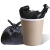 批发加厚手提式垃圾袋 黑色背心式一次性垃圾袋标价为定制 黑色 [30*43cm]，3.6克/2.3丝，加厚款，3
