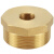 黄铜高压补芯内外丝转换直接接头水管水暖黄铜配件管件4分6分寸 2分*1分