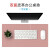 可乐树（keleshu） 皮革鼠标垫游戏桌面超大号电脑键盘办公室家用防水单双面大班台桌垫logo定制 粉色荔枝纹桌垫（双面） 80*40cm