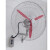 汉河 摇头扇 壁挂式风扇工业排风扇 单位：台 定制 FB-500/380V 壁式