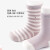 小米米（minimoto）婴幼儿棉袜 萌米系列棉袜三双 适合1-3岁 宝宝 长筒棉袜-粉红色 1-2岁
