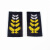2011式保安肩牌肩章套牌配饰 物业小区保安服装配件标志全套定做 一黄套肩章10对